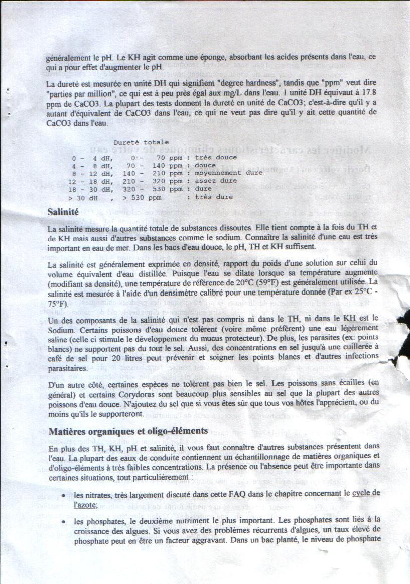 CE QUE VOUS DEVEZ SAVOIR SUR LA CHIMIE DE L'EAU et POURQUOI CE QUE VOUS DEVEZ SAVOIR SUR LA CHIMIE DE L'EAU et POURQUOI