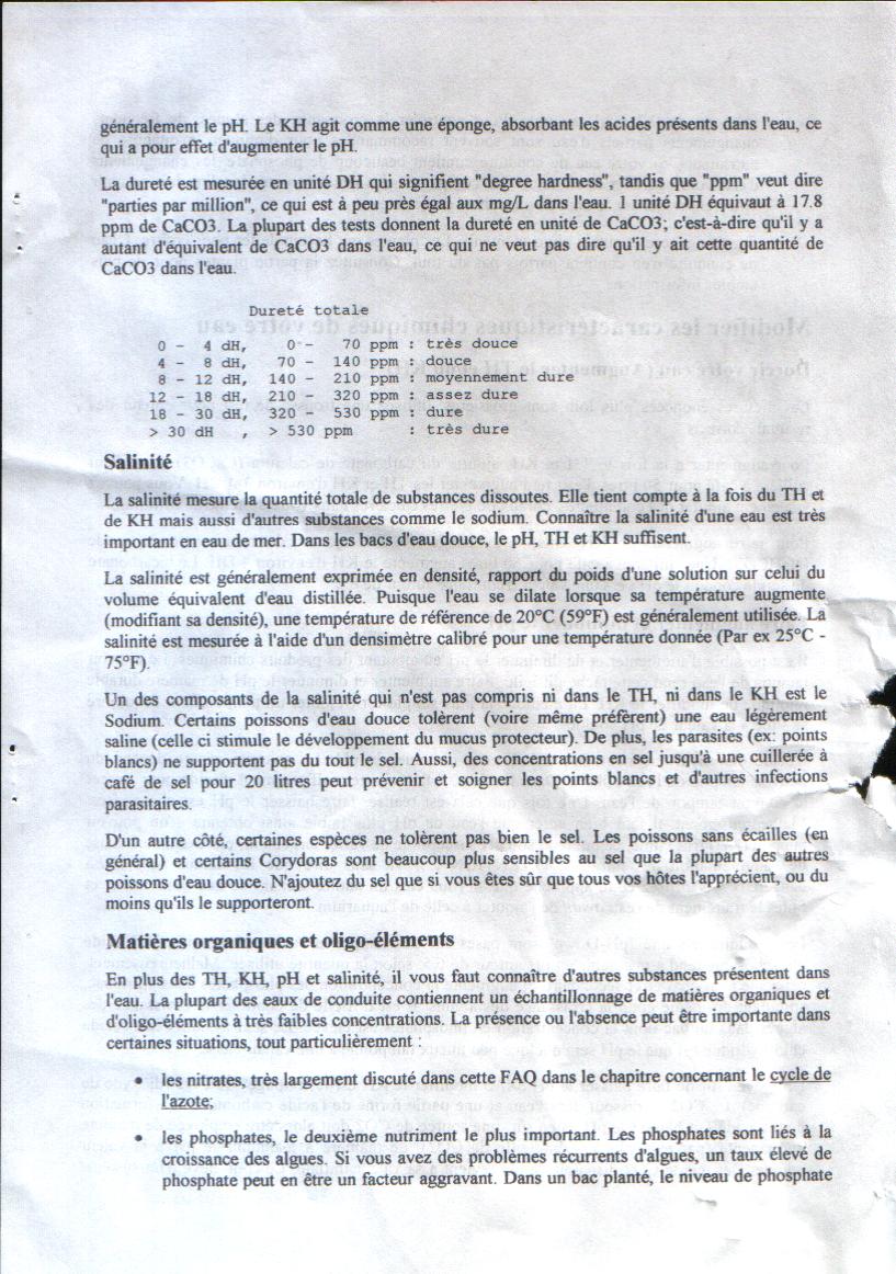 CE QUE VOUS DEVEZ SAVOIR SUR LA CHIMIE DE L'EAU et POURQUOI